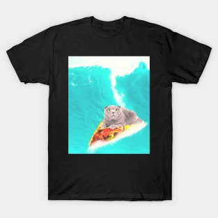 Kitty Cat Surfing Taco T-Shirt